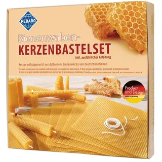 Peter Bausch GmbH & Co. KG PEBARO WACHS-SET 1 - Bienenwaben-Kerzenbastelset,