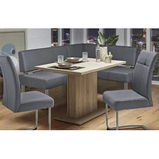 Kunstleder langer Schenkel links hellgrau