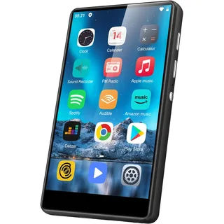 80GB MP3 Player mit Bluetooth und WLAN, SWOFY 4.0-Zoll Touchscreen MP3 & MP4 Player Android, Portable Kinder Musik Player mit Spotify, Amazon Music, Radio, Rekorder, E-Book, Browser
