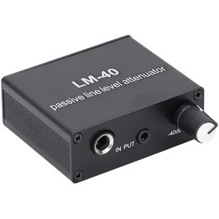 Sxhlseller Passiver Schalldämpfer, Passiver Line-Pegel-Dämpfer mit 3,5-mm-Stereo-Buchse, 40 DB Bis 15 DB Einstellbarer Lautstärkeregler