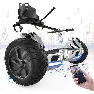 Hoverboards mit Go-Kart 8,5 Zoll, Bluetooth RCB-HY-A16 schwarz|grün 40-66 cm