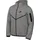Herren Shirt Tech Full-Zip Windrunner Dk Grey Heather/Black XXL
