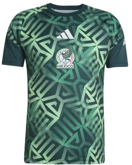 adidas Mexico Home Pre-Match Trikot Herren WM2026 - aurora ivy -
