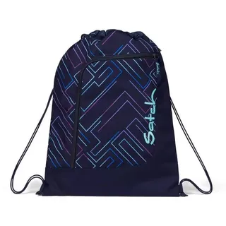 Satch Turnbeutel Sportbeutel (1-tlg), Einfach am Rucksack fixierbar, passt auf alle satch Schulrucksäcke blau 33 cm x 44 cm x 1 cm