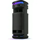 Sony ULT Tower 10 - Rollbarer Bluetooth-Party-Lautsprecher mit kraftvollem Klang, ULT Bass-Boost-Funktion, 360° LED-Lichtshow, Karaoke-Funktion, inklusive kabellosem Mikrofon - Schwarz