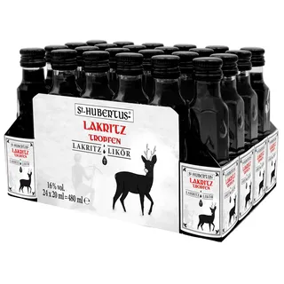hubertus kräuterspezialitäten Lakritz Likör 16% Vol. 0,02 l