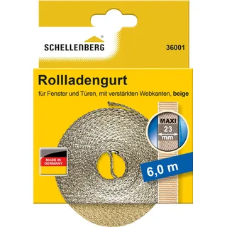 Schellenberg Rollladengurt 23 mm 6 m beige