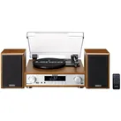 HiFi Stereoanlage mit Plattenspieler Dab+ und Bluetooth Mc-160Wd holzoptik