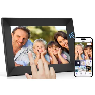 Digitaler Bilderrahmen WLAN 8 Zoll Touchscreen Elektronischer Bilderrahmen mit 16GB Speicher, Auto-Rotate, Fotos und Videos über APP Uhale Teilen-Geschenk für Eltern/Ehepaare/Freunde/Familie