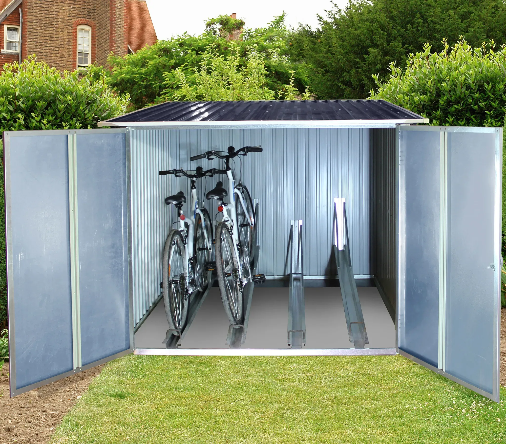 reinkedesign Fahrradgarage aus verzinktem Stahl
