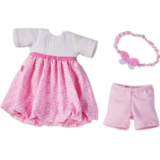 HABA 305555 - Kleiderset Traumkleid, Set aus Kleid, Haarband und Hose, Puppenzubehör für alle 32 cm großen HABA-Puppen, Spielzeug ab 18 Monaten