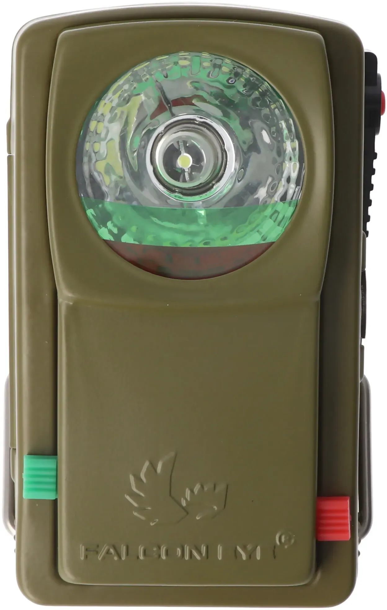 LED BW Signal Taschenlampe Nato Olivgrün, mit zusätzlichen Filterscheiben rot, grün, mit Batterie