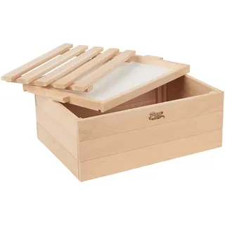 Brotkasten, Deckel für Schneidebrett + Schublade, Brotkasten aus Holz, Deckel für Krümelschublade