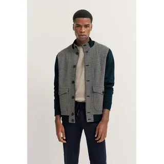 Bugatti Sweatjacke mit Collegekragen