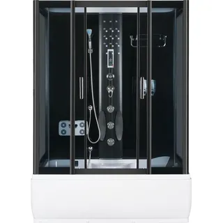KERRA Hydromassagekabine XL 151x86 cm mit Duschwanne
