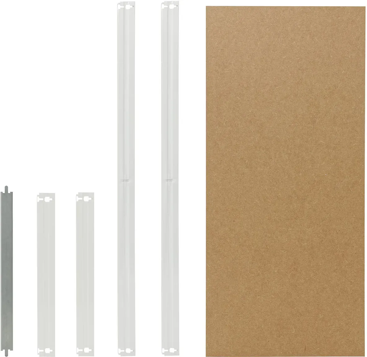 shelfplaza OFFICE 120x60 cm Fachboden-Set in lichtgrau für OFFICE Schwerlastregale
