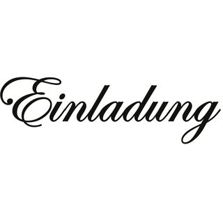 MEYCO HOBBY Holzstempel "Einladung" 13x60mm Hochzeit Geburtstag Jubiläum