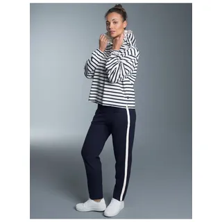 Trigema Freizeitanzug TRIGEMA Jogginganzug in zweifarbigem Design (1-tlg) beige XL