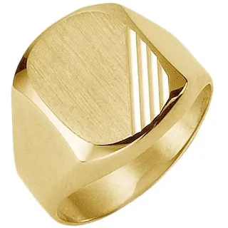 FIRETTI Siegelring FIRETTI "Schmuck Geschenk Gold 333 Herrenring Goldring" Gr. 19, gold (gelbgoldfarben), Fingerringe, Herren, 19, Gelbgold 333, 4mm