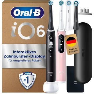 Plus Edition black lava + 2. Handstück pink sand + Reiseetui + Aufsteckbürsten 4 St.
