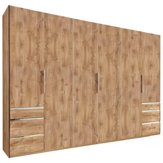 Level 300 x 216 x 58 cm Plankeneiche Nachbildung mit Schubladen