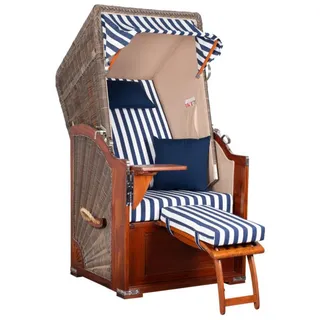 Strandkorb Seeblick Single Mahagoni PE Grey Dessin 518
