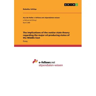 The implications of the rentier state theory regarding the major oil-producing states of the Middle East von Rebekka Schliep / GRIN Publishing / Tasch