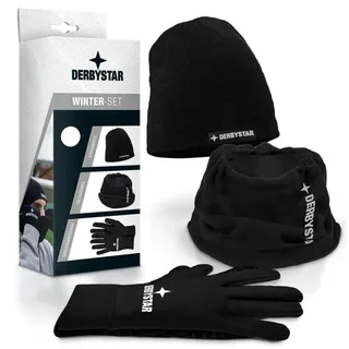 derbystar Unisex – Erwachsene Winter-Set v22, Schwarz, 8