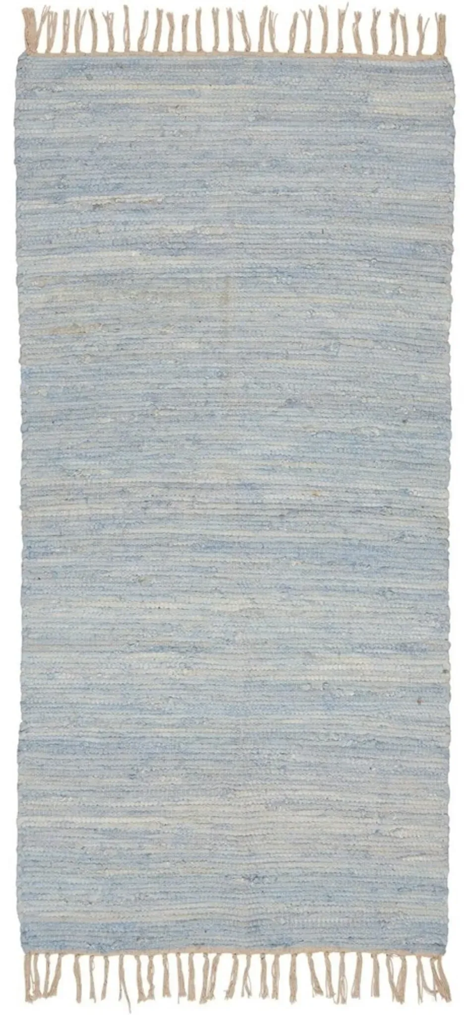 IB Laursen Bodenläufer aus Baumwolle, 120 x 60 cm, hellblau