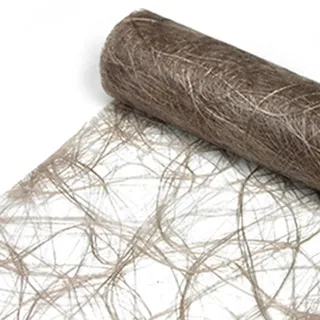 DecoHomeTextil Heimtextilmanufaktur DecoHomeTextil Deco Netz Tischläufer Tischband Dekoration Deko Sand Natur 30 cm x 5 Meter