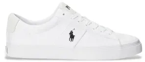 Polo Ralph Lauren für Herren. 816893734003 Schuhe RLite Court weiß (43), Leder, Wohnung, Schnürsenkel, Lässig