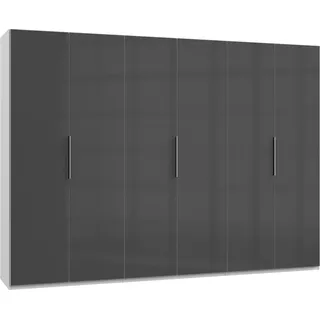 Level 300 x 216 x 58 cm weiß/Grauglas