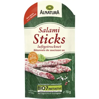 Alnatura Salami-Sticks luftgetrocknet, 1 x 70 g