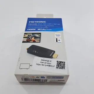 METRONIC 441646 Set Top Box DVB T DVB T Empfänger DVB T2 kompatibel Receiver Elektronik Digitalfernsehen Transition