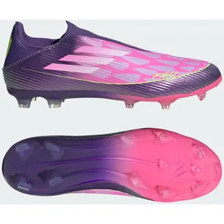 adidas F50 League Laceless FG/MG Purple / Cloud White / Lucid Lemon 43 1/3