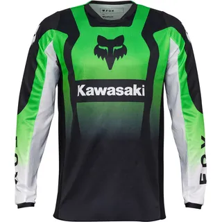 Fox 180 Kawasaki Jersey, schwarz, L