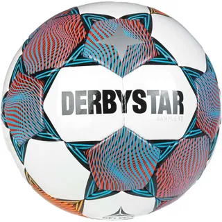 derbystar Brillant TT Fußball Trainingsball weiss/rot/orange 5