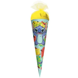 ROTH Schultüte, Disney Stitch, 50 cm, rund, Tüllverschluss
