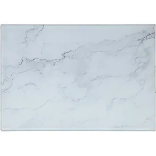 Michelino - Elegantes Glas-Schneidebrett - Stilvoll und Hygienisch für Ihre Küche Marmor Optik 20 x 30 cm