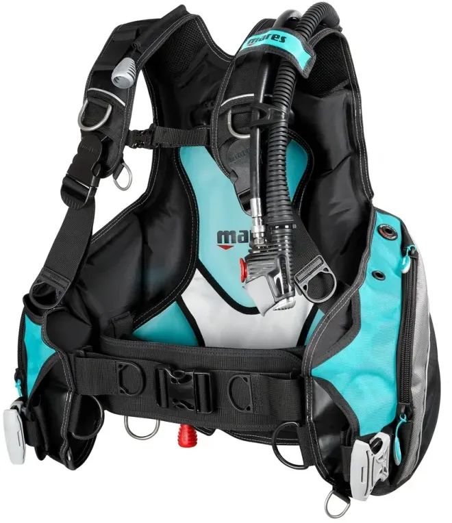 Mares Tarierjacket Prestige She Dives - Farbe: Schwarz/Aqua - Gr.: S