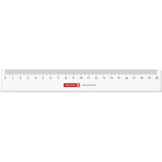 Brunnen Lineal (für Schule und Büro 20 cm, glasklar)