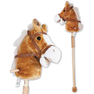 Knorrtoys 40103 - Steckenpferd Brauny Braun, 45 cm