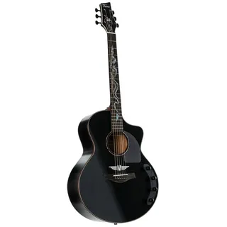 Fame Westerngitarre, Westerngitarren, Grand Auditorium Gitarren, Peter Maffay Dragon Signature - Westerngitarre schwarz