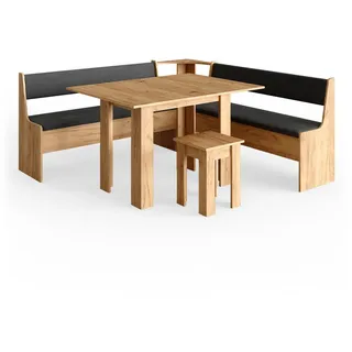 Vicco Eckbankgruppe Roman Eiche 180x180cm Esszimmergruppe Eckbank Sitzgruppe
