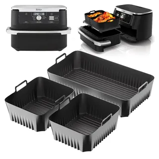 zouwel Heißluftfritteuse Zubehör für Ninja Af500DE 10,4L schwarz