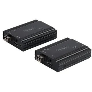 Startech StarTech.com 4K HDMI LWL Extender - HDMI Video & USB Remote KVM Switch/Console Extender - bis zu 300m (MultiMode) - 2x 10G MMF SFP+ Module - KVM Extension Kit (TX/RX) (SV565FXHD4KU)