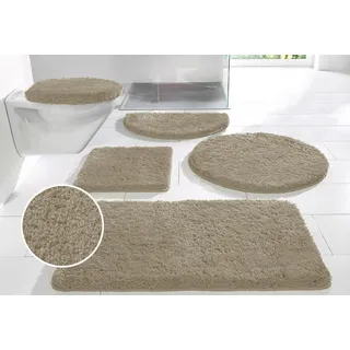 Badematte »Sanremo«, Höhe 30 mm, rutschhemmend beschichtet, fußbodenheizungsgeeignet, besonders weich durch Microfaser, Badematten auch als 3 teiliges Set erhältlich