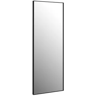 Costway 56 x 150cm HD Ganzkörperspiegel zum Aufhängen oder Anlehnen, Wandspiegel Standpiegel Ankleidespiegel Spiegel für Schlafzimmer, Wohnzimmer und Eingangsbereich (Schwarz)