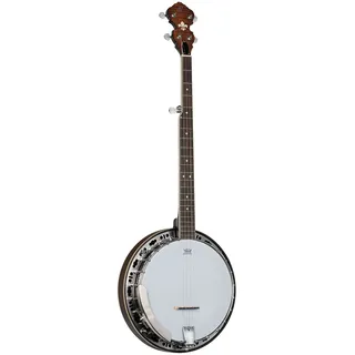 Ortega Guitars Americana Series Banjos – 5-saitiges Banjo, Akustisch – Ahorn und Mahagoni mit Whiskey Burst Finish – Remo Fell (OBJ300-WB)