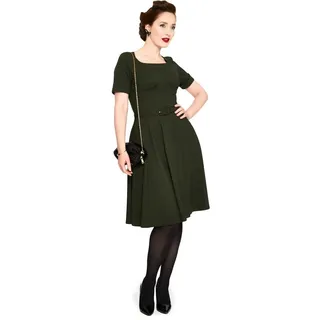 Voodoo Vixen A-Linien-Kleid Lucia Vintage Rockabilly Retro grün XS